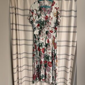 Floral Print Midi Dress